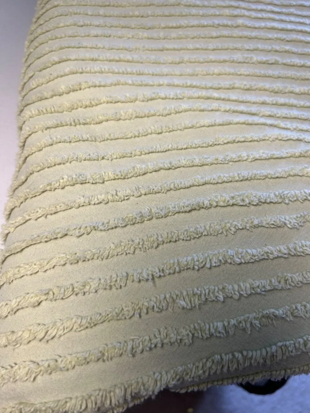 Tufted Chenille Sage Green 100% Cotton Bedspread Made in India Twin 110